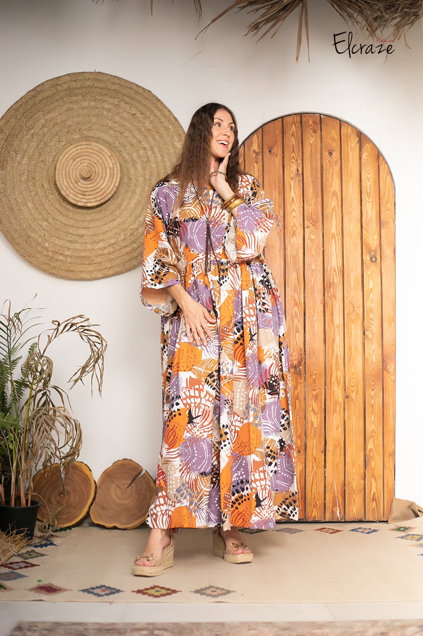 synthetic linen dress