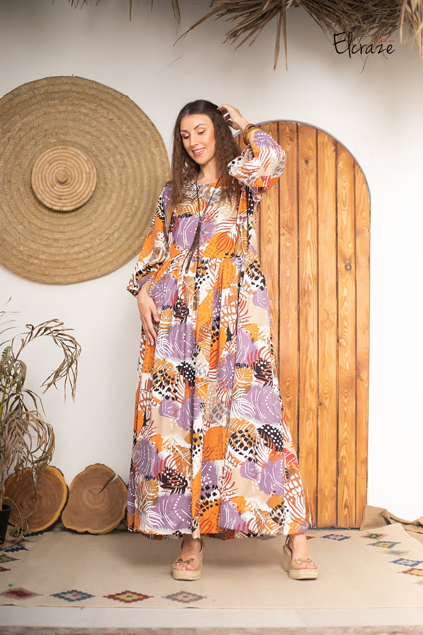 synthetic linen dress