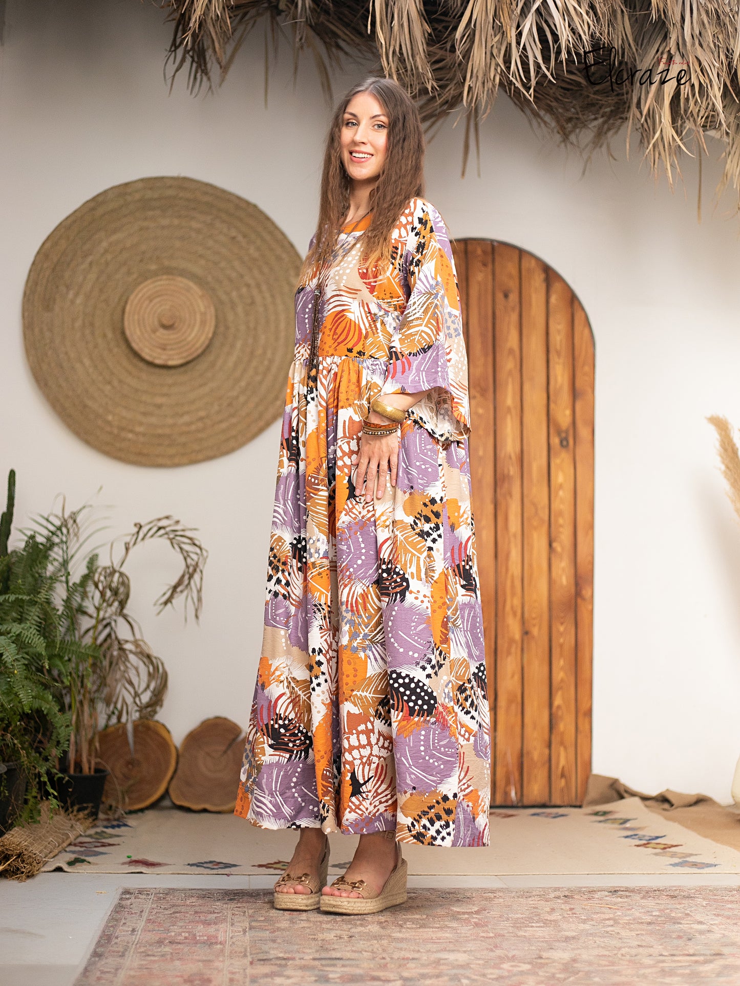 synthetic linen dress