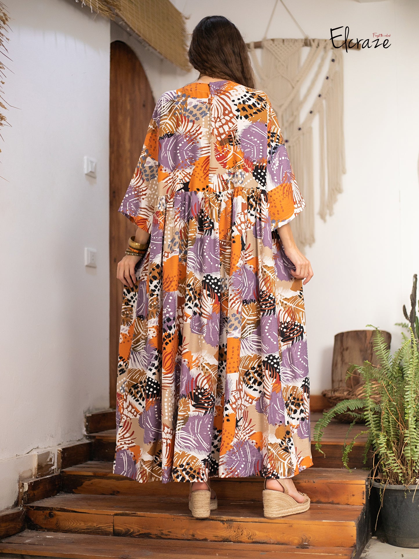 synthetic linen dress