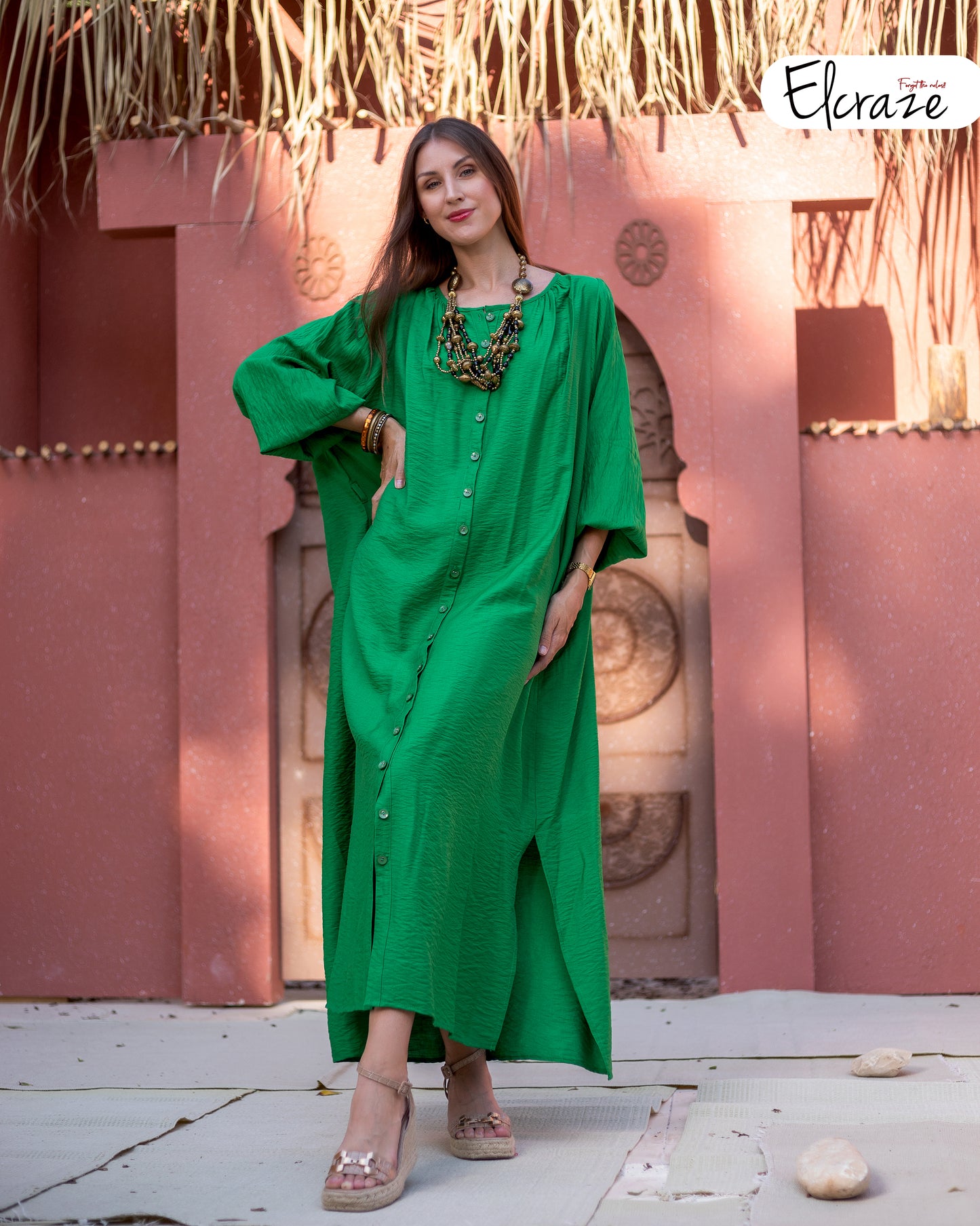 synthetic linen dress