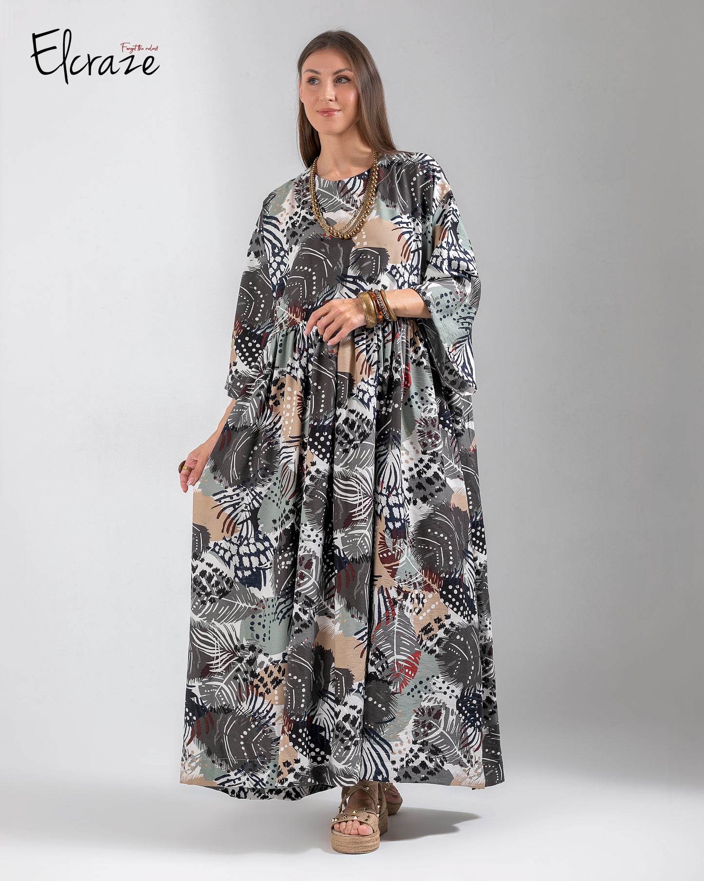 synthetic linen dress