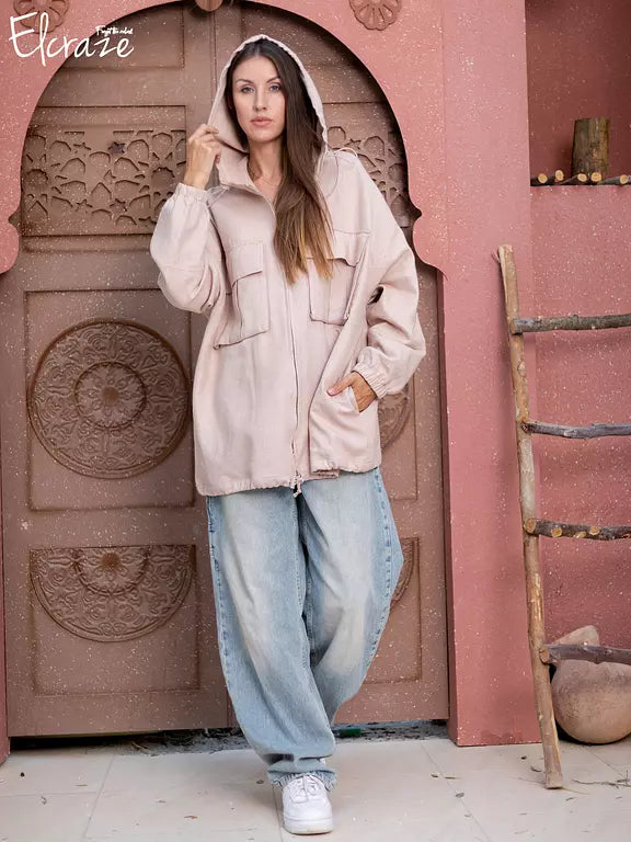 natural linen jacket