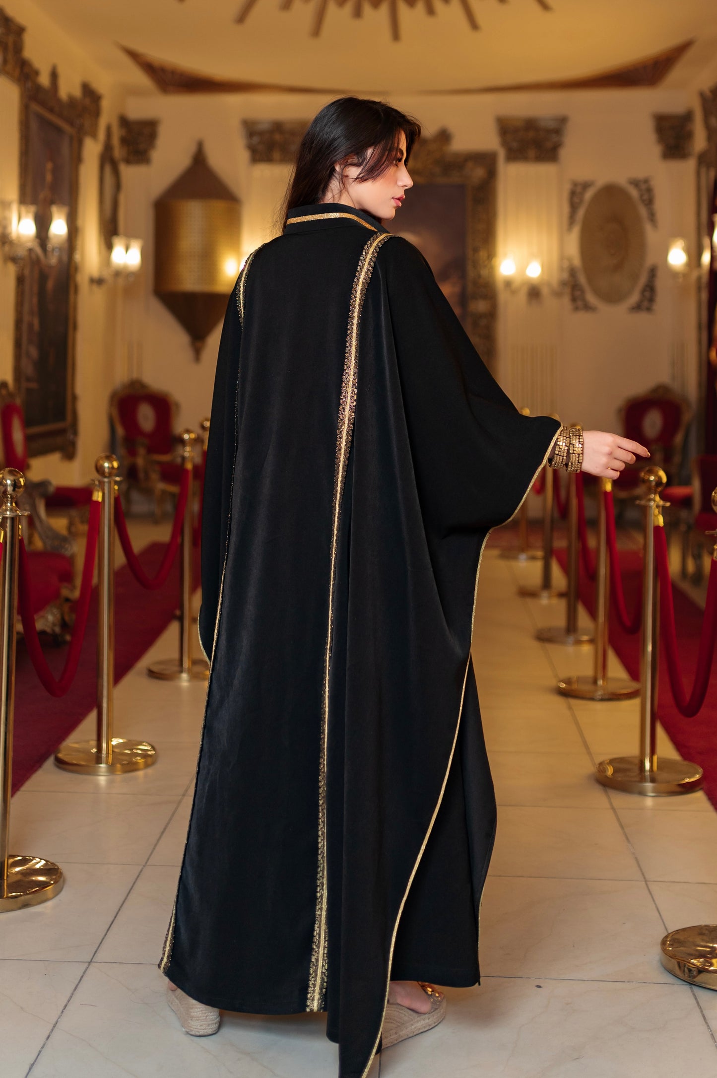Royal embroidered cardigan set