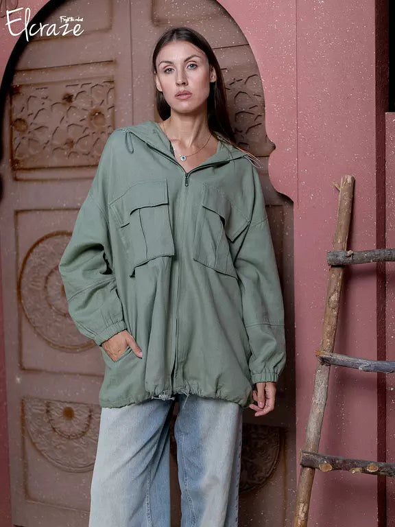natural linen jacket