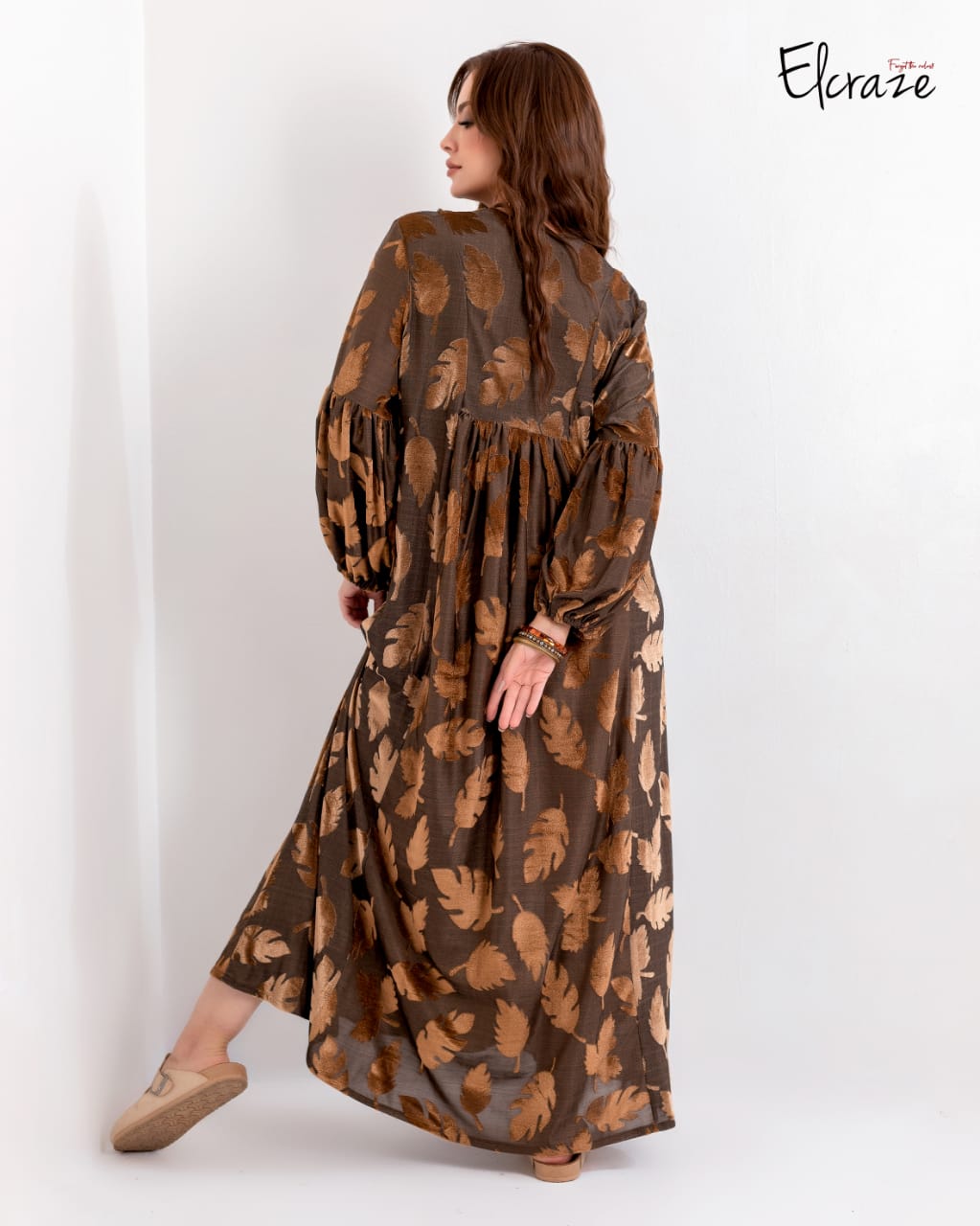 jacquard velvet kaftan