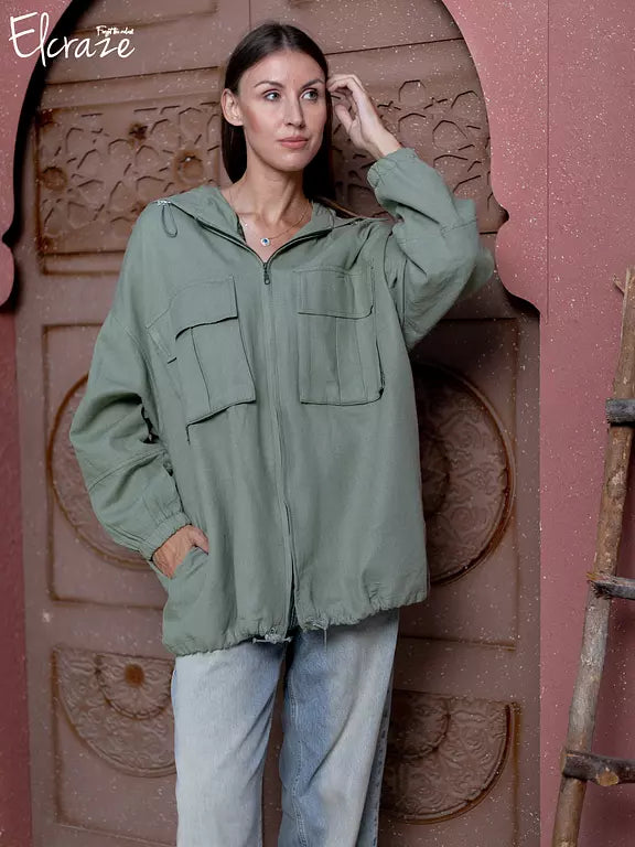 natural linen jacket