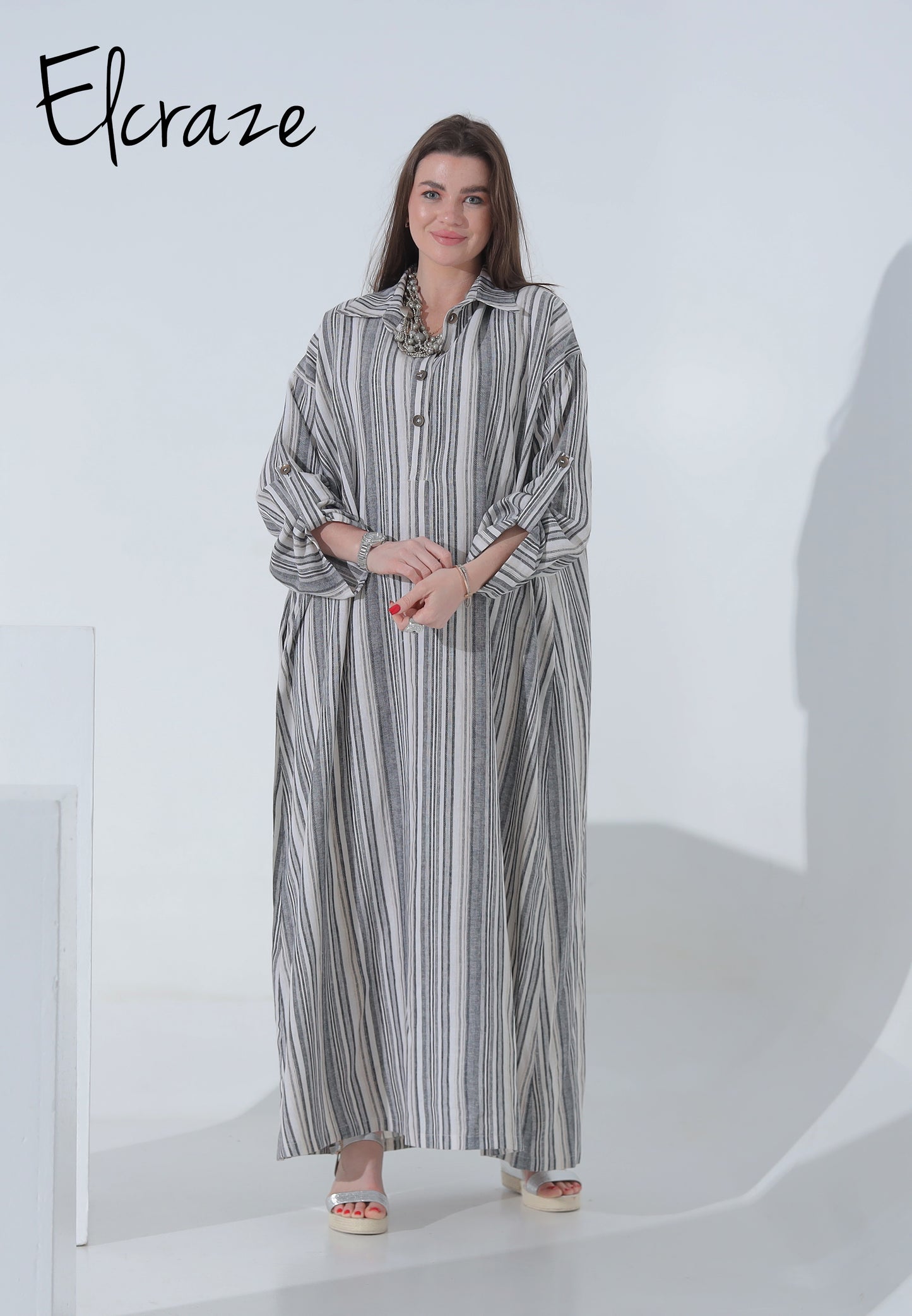 longe sleeve linen dress