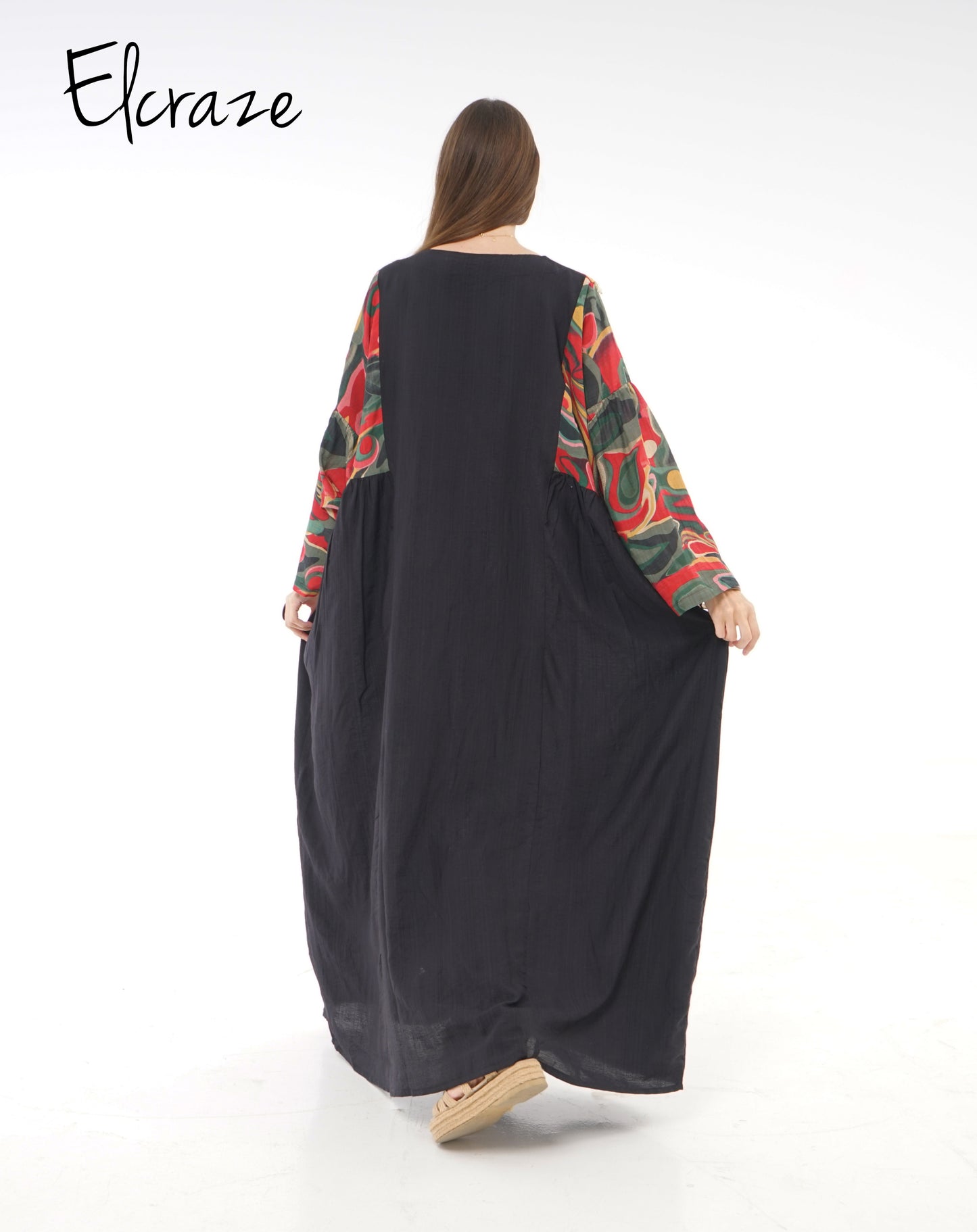 printed cotton galabia dress