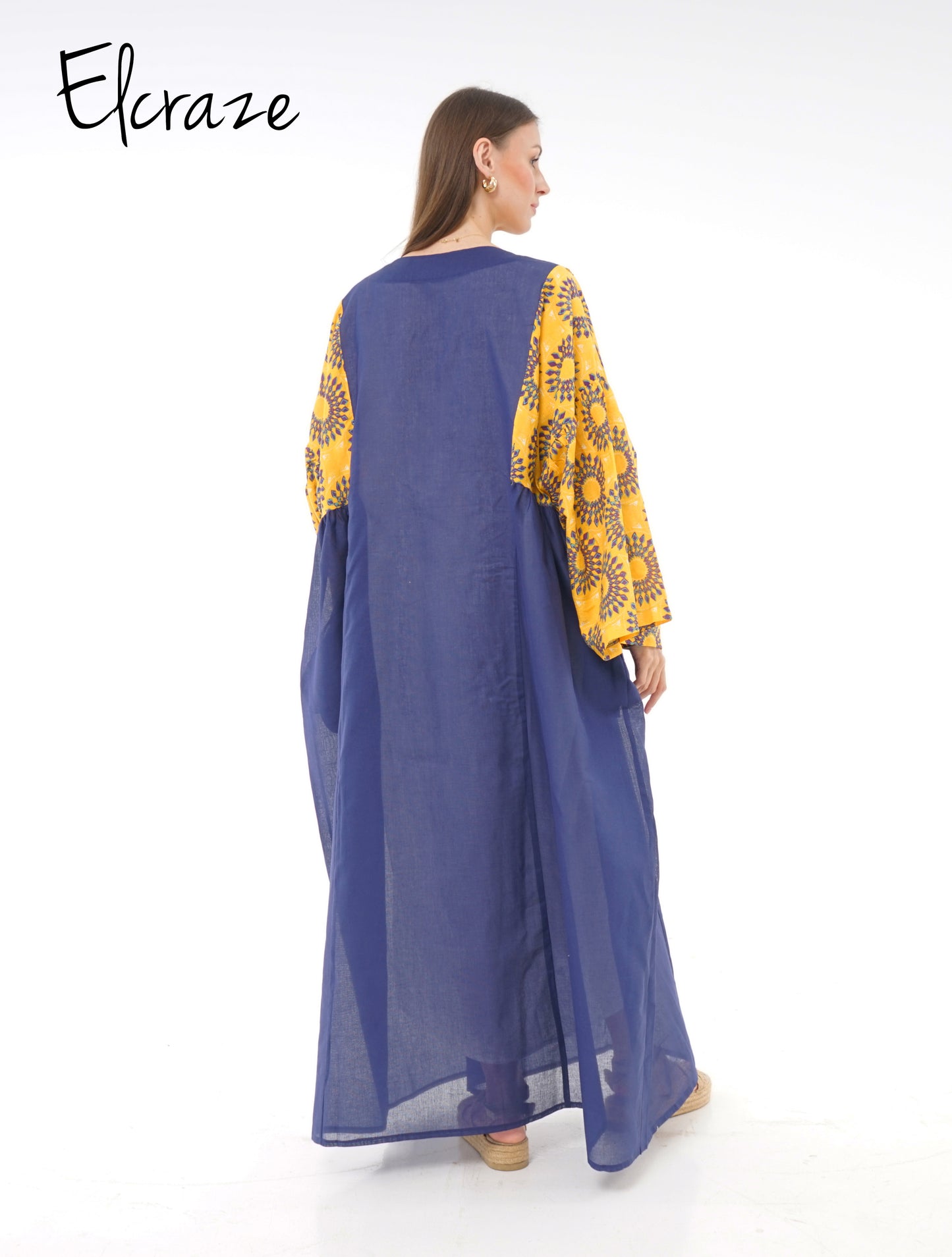 printed cotton galabia dress