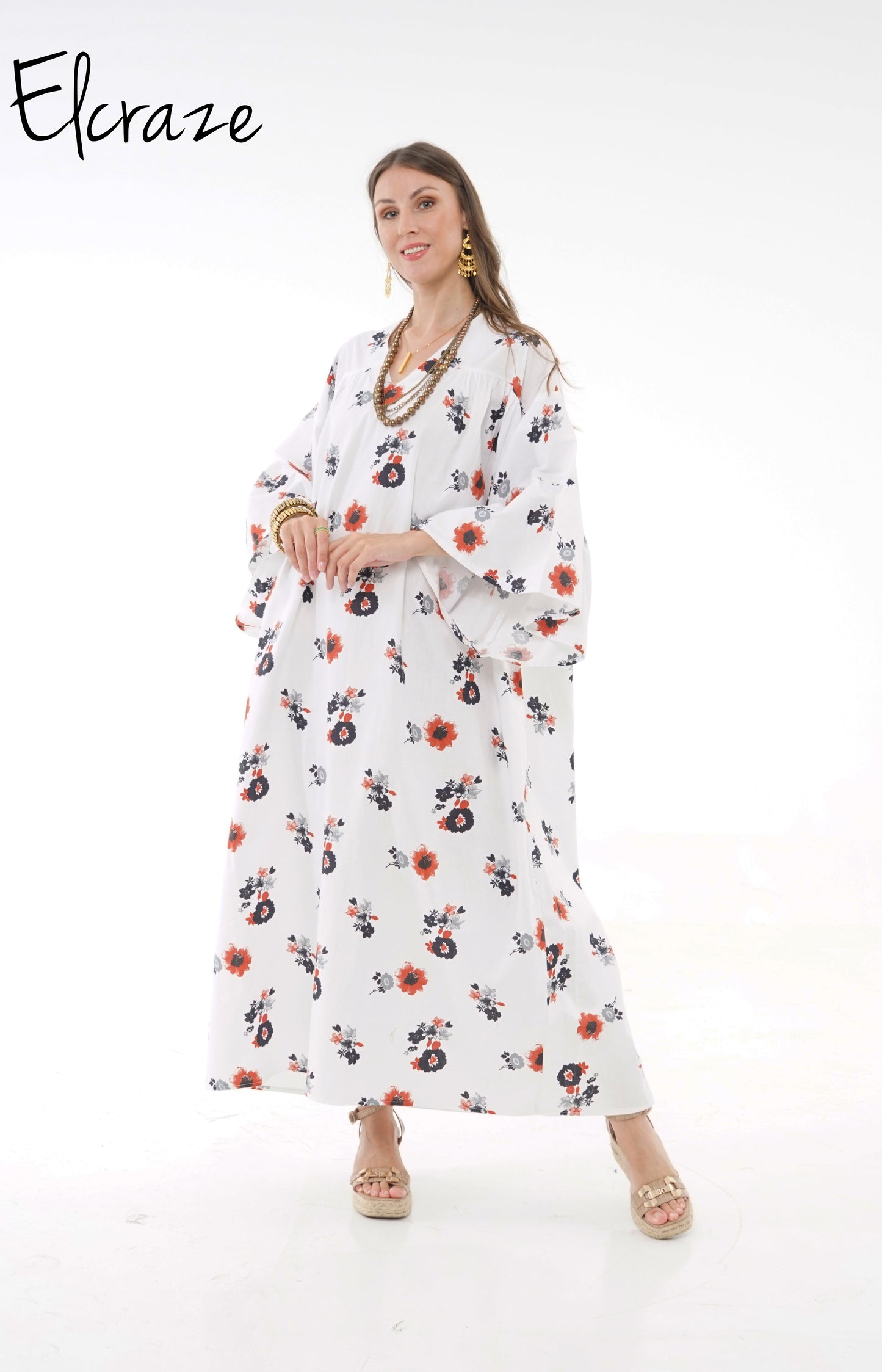 floral pure cotton dress