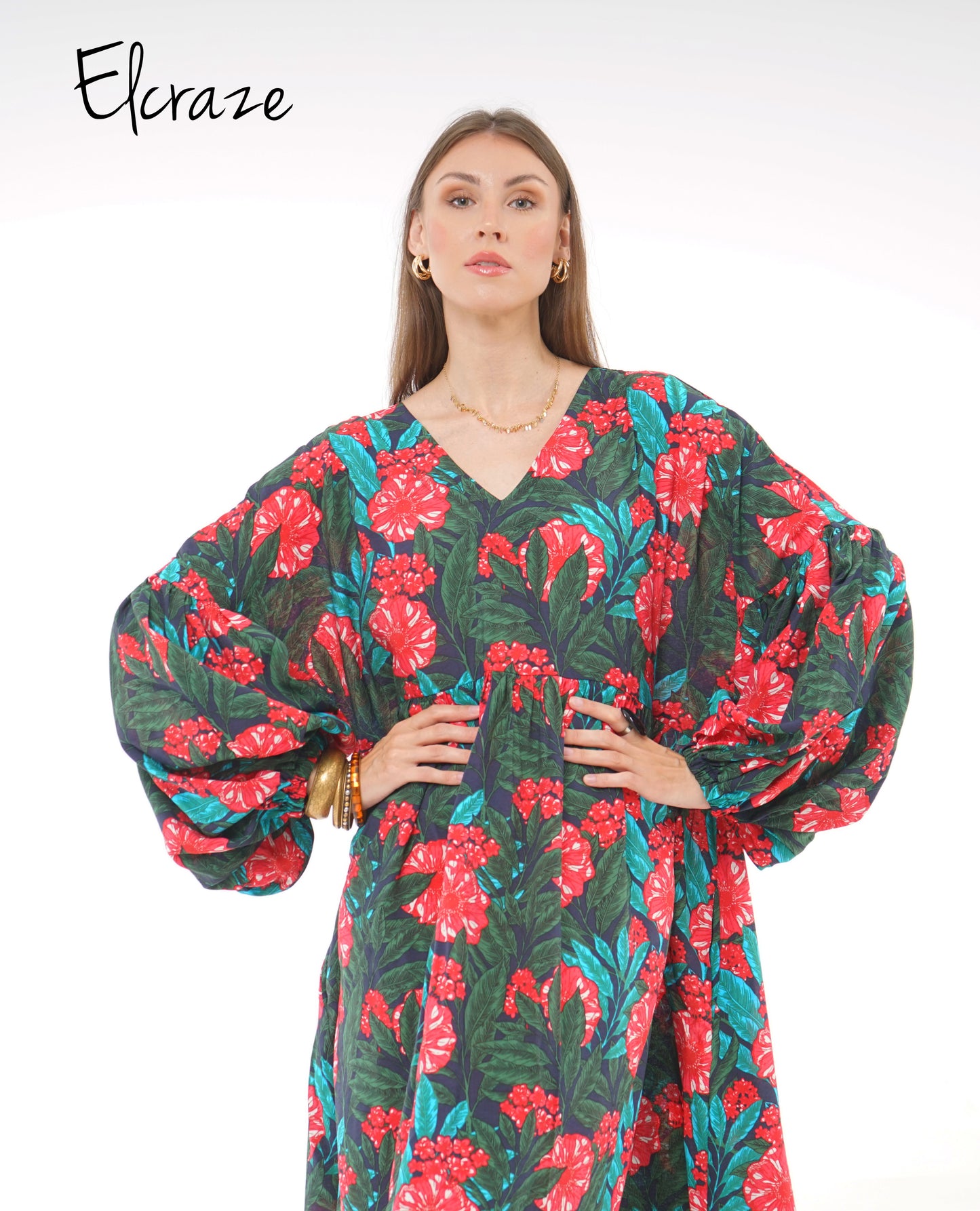 floral cotton dress