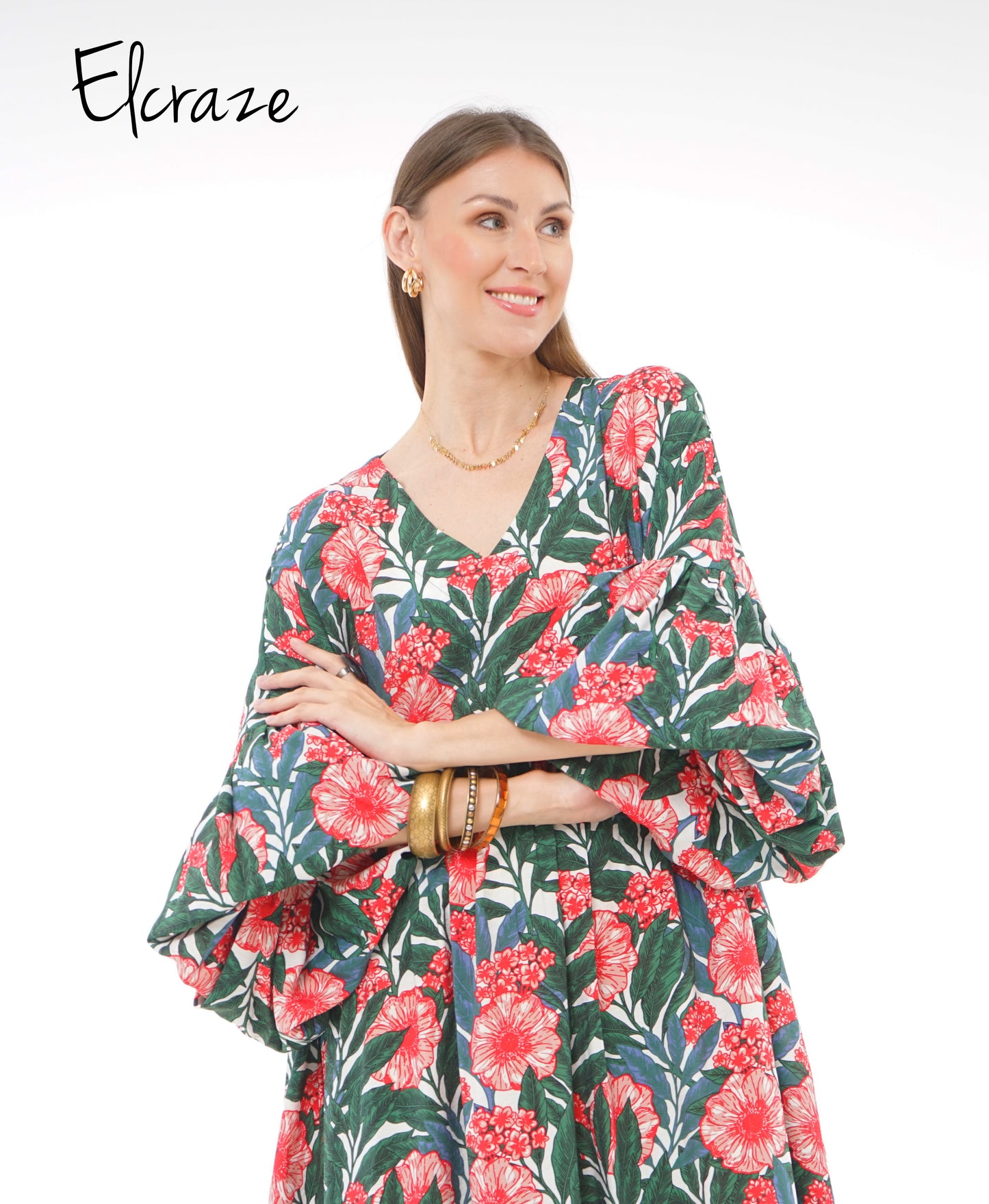 floral cotton dress