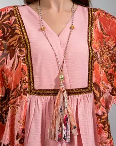 Indian summer velvet kaftan