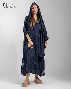 jacquard linen dress