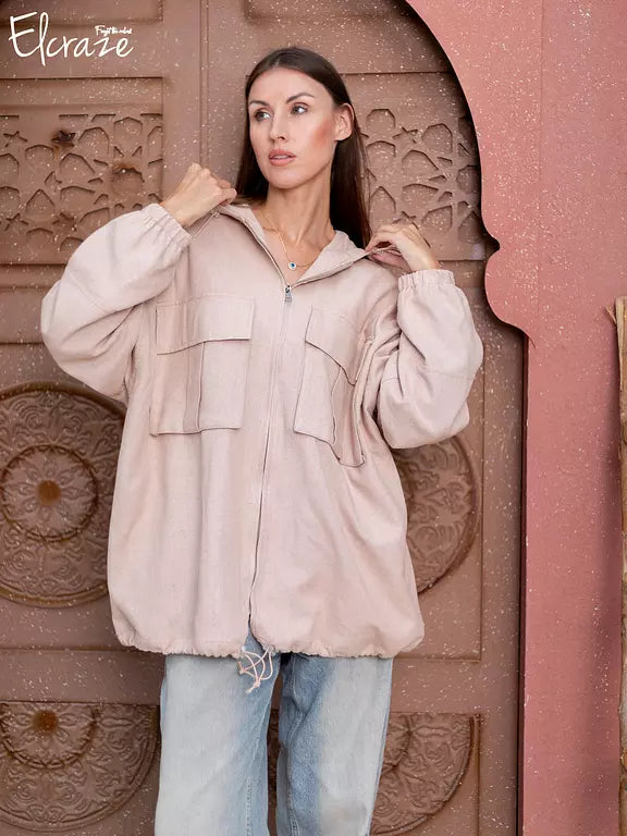 natural linen jacket