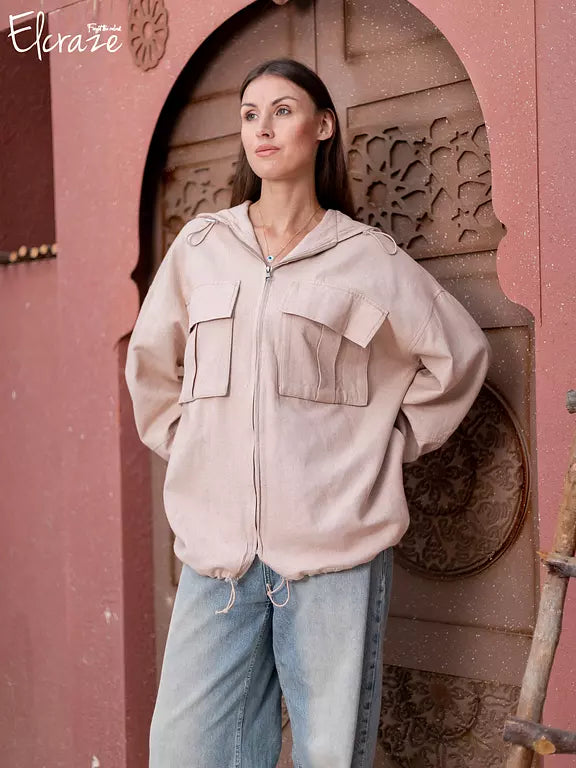 natural linen jacket