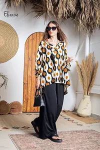 semi formal style blouse black