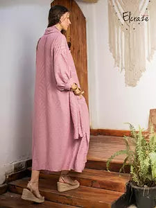 jacquard linen dress nude pink