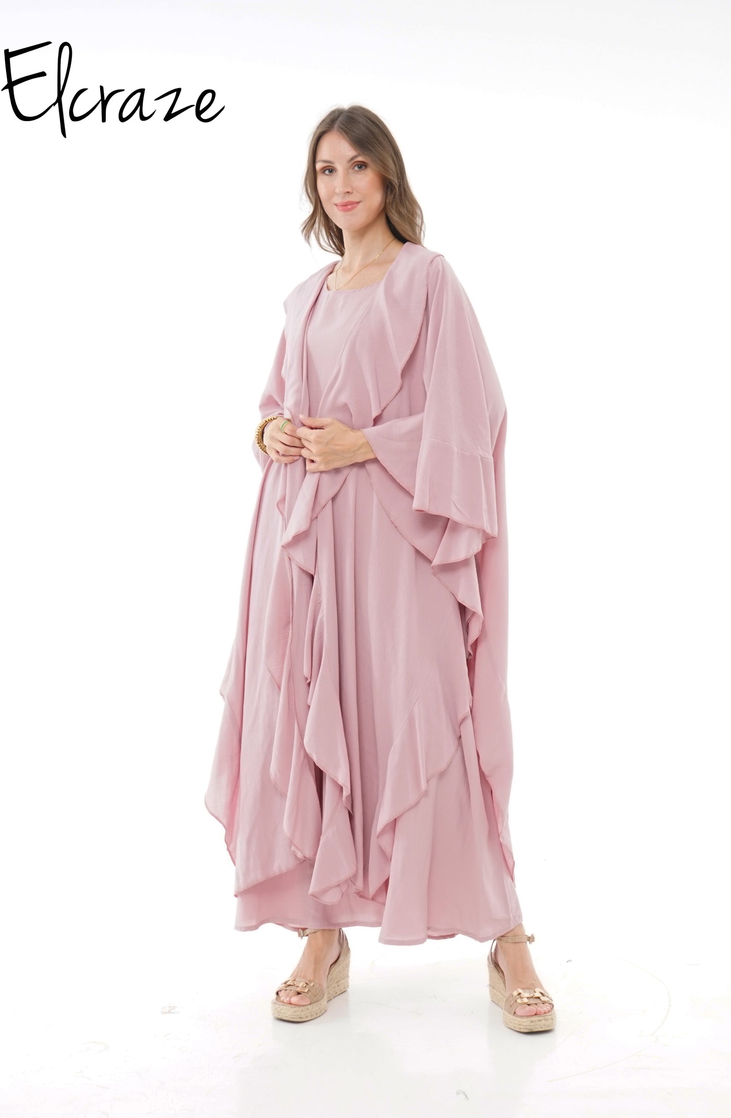 soft cotton flowy cardigan set