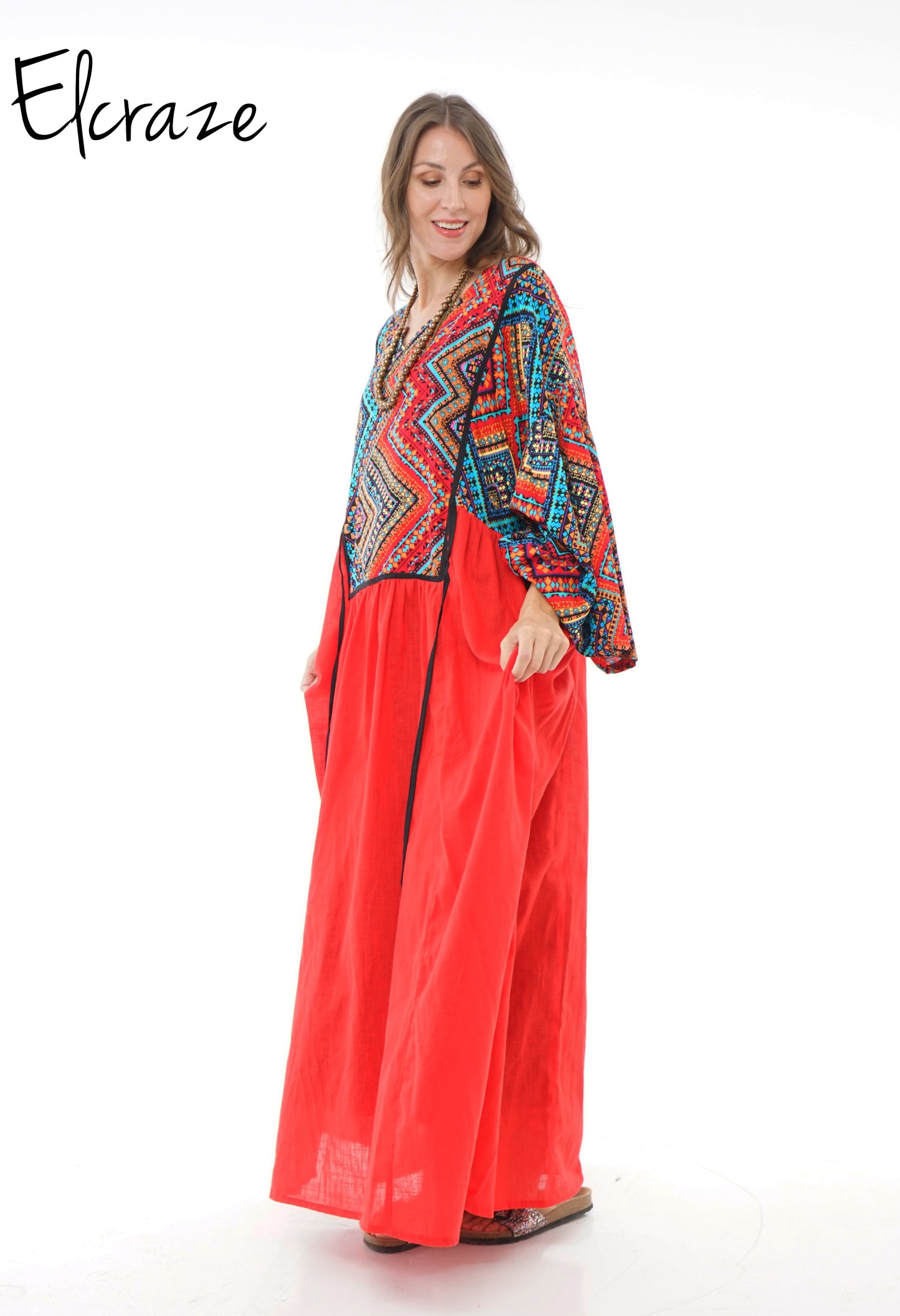 colorful galabia dress