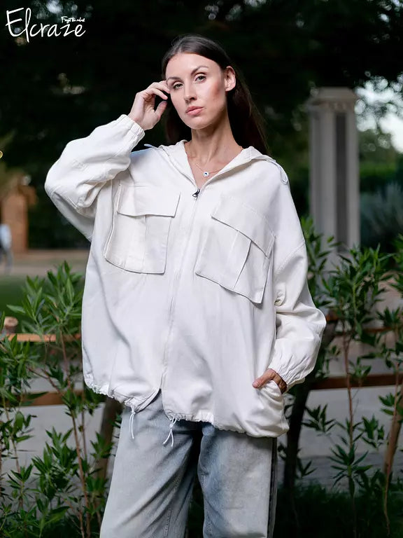 natural linen jacket