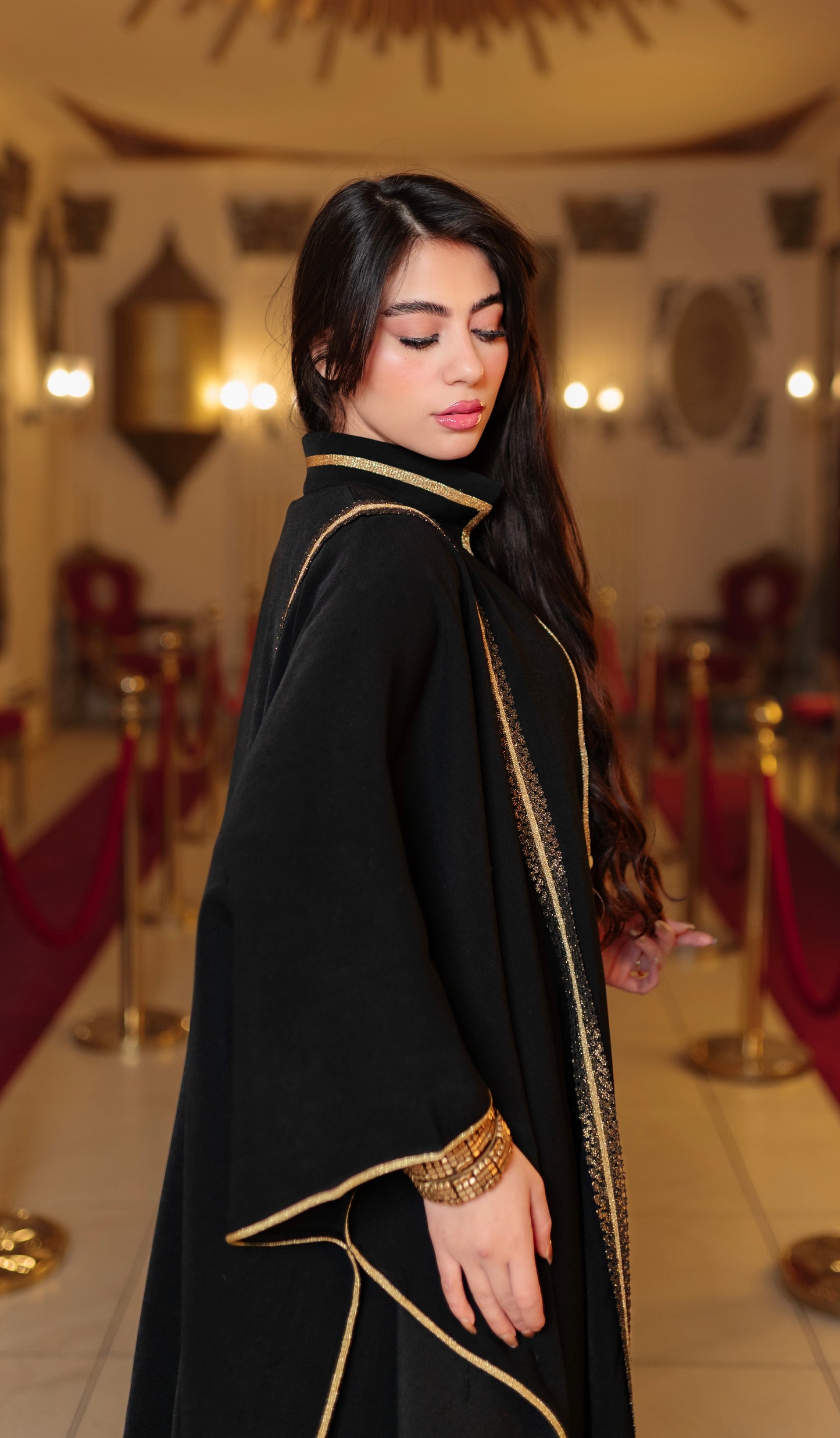 Royal embroidered cardigan set