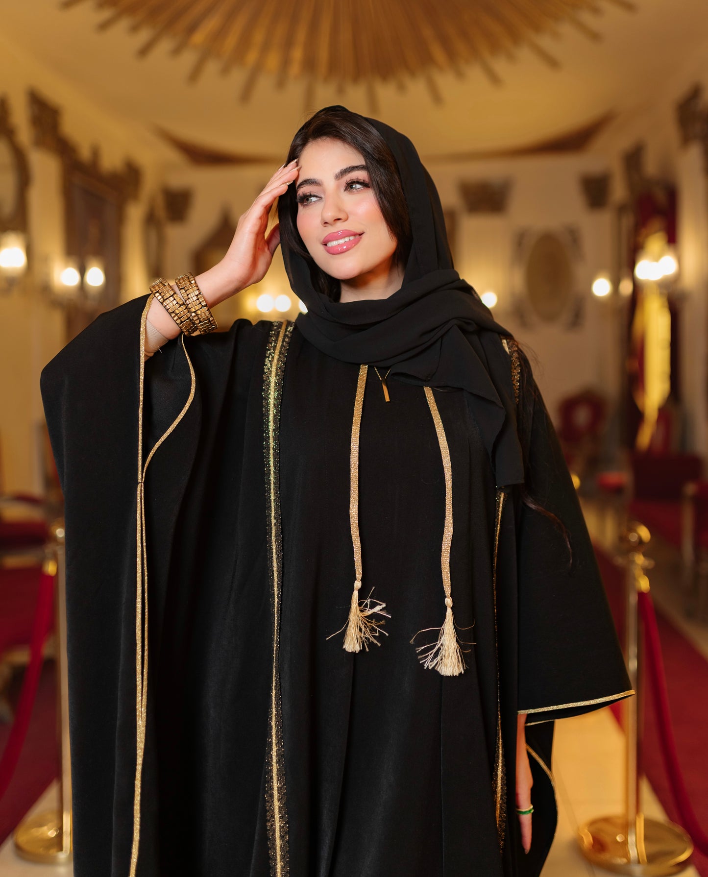 Royal embroidered cardigan set
