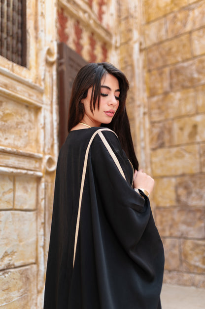 Butterfly embroidered Abaya dress