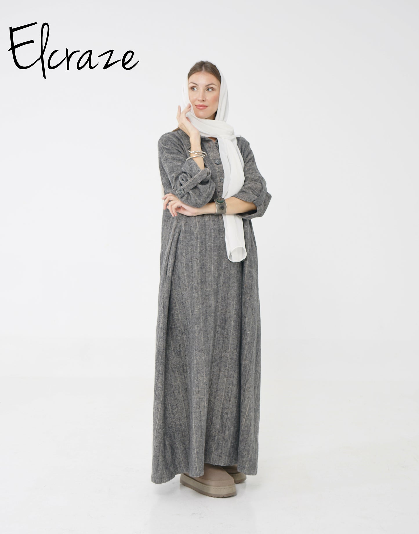 woollen dress striped.