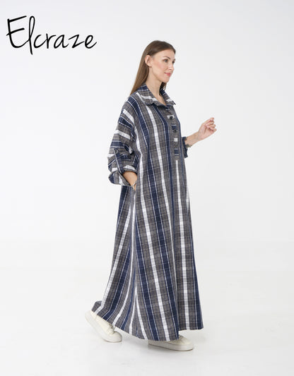 Gogh woollen dress .