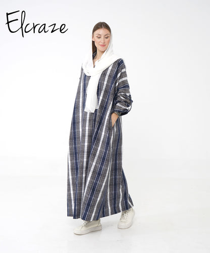 Gogh woollen dress .