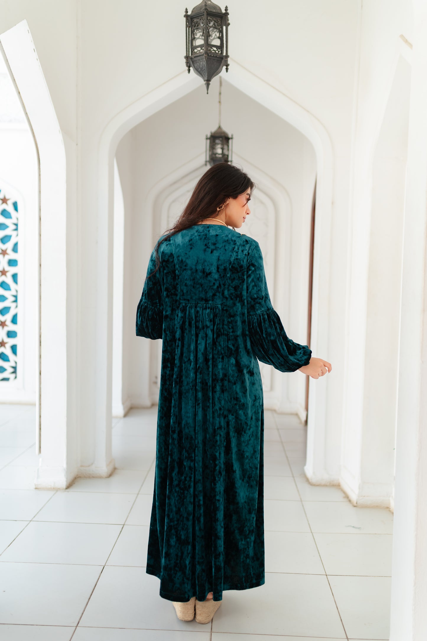 oriental velvet kaftan