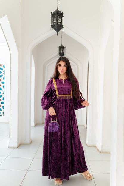 oriental velvet kaftan