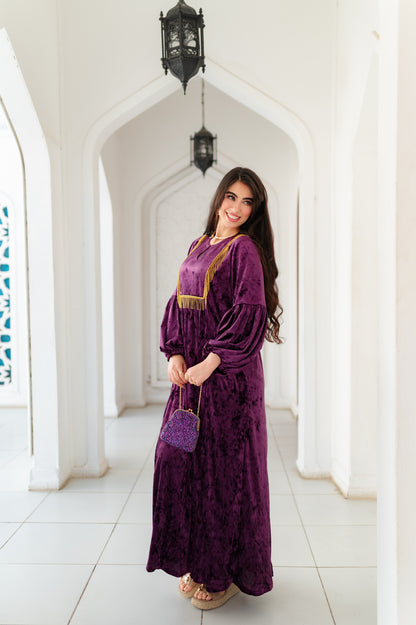 oriental velvet kaftan