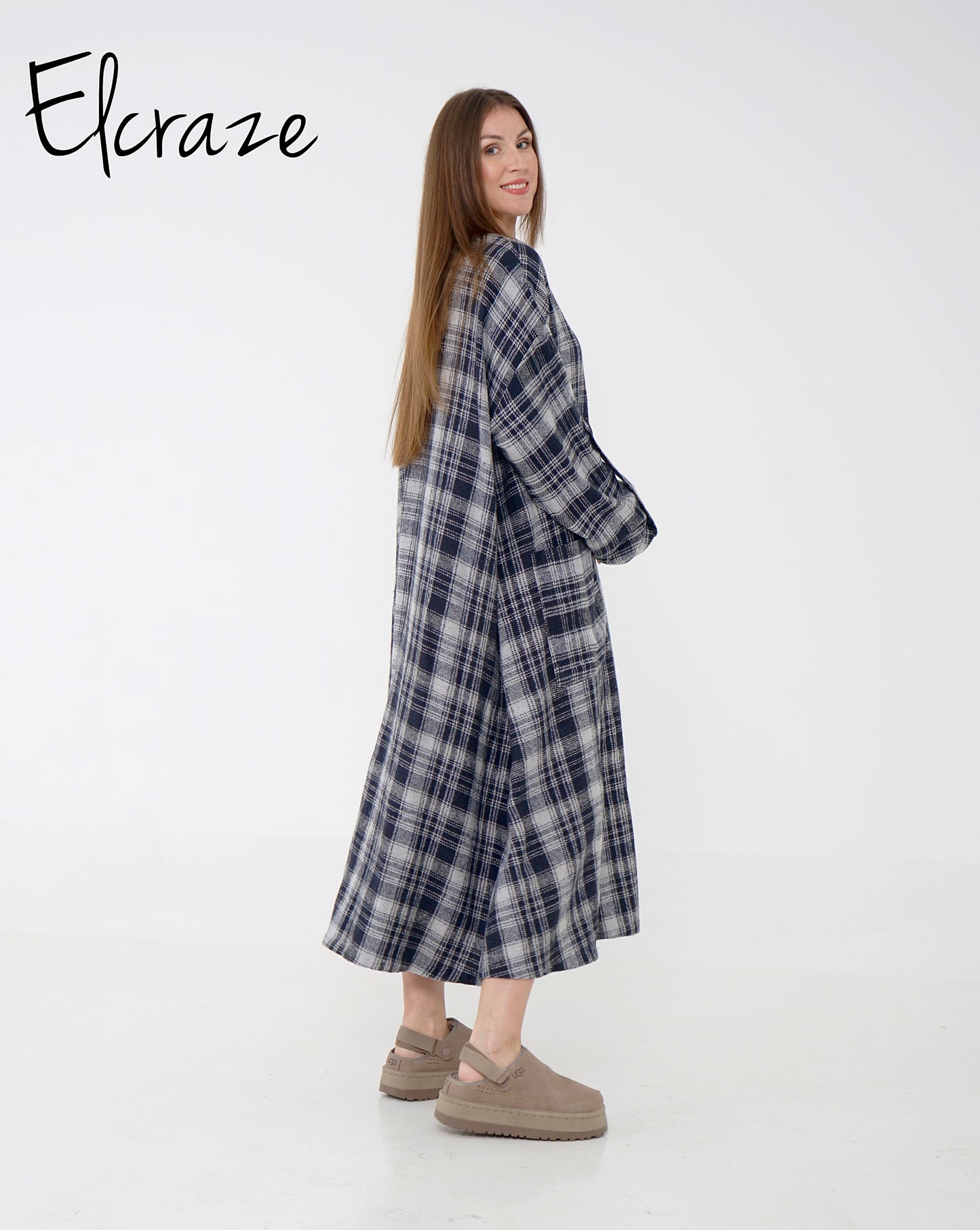 Navy*gray mini dress