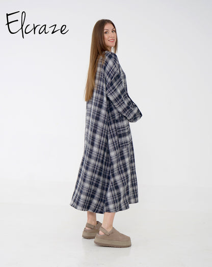 Navy*gray mini dress