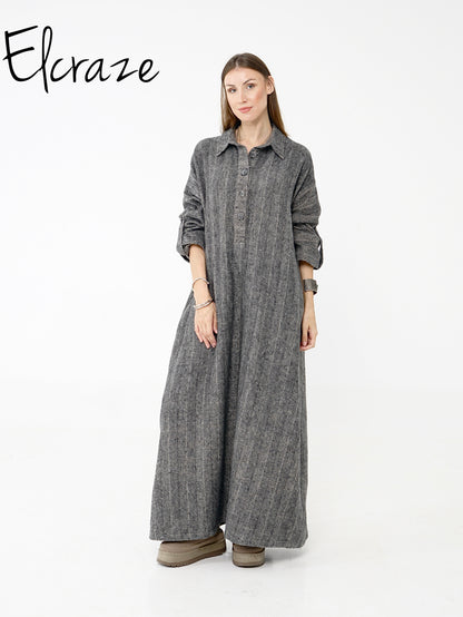 woollen dress striped.