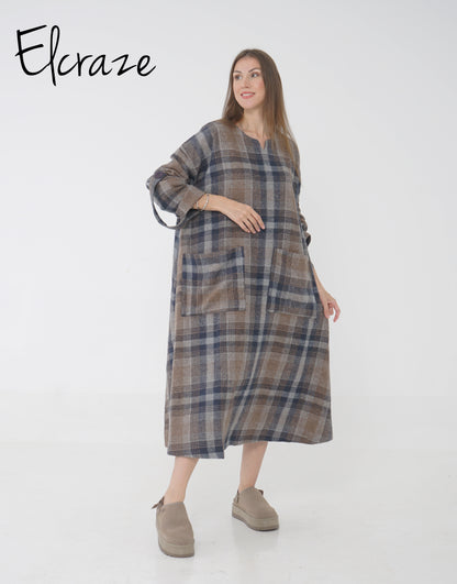 coffee brown mini dress