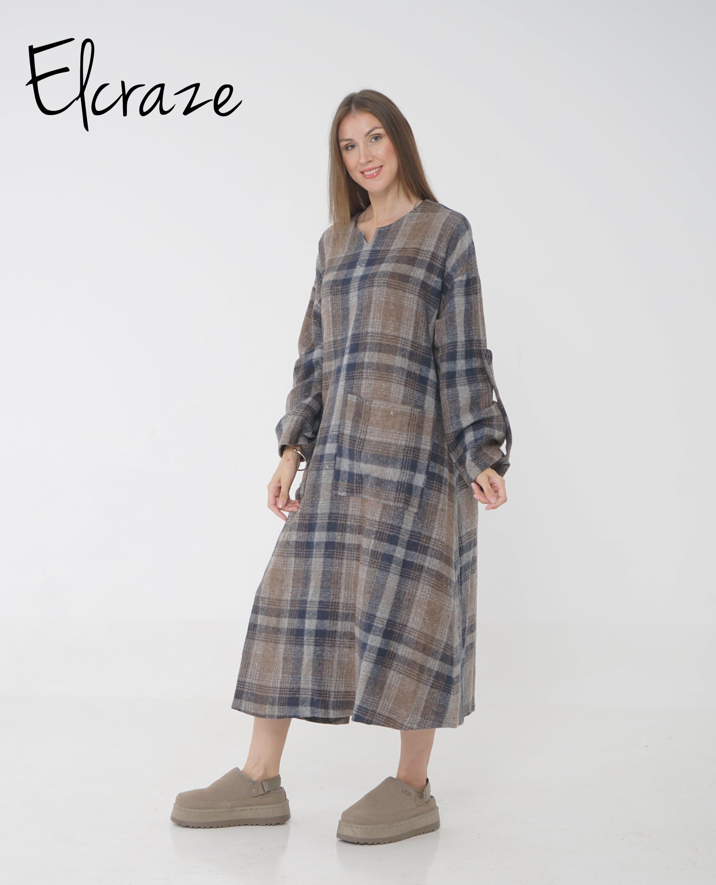 coffee brown mini dress