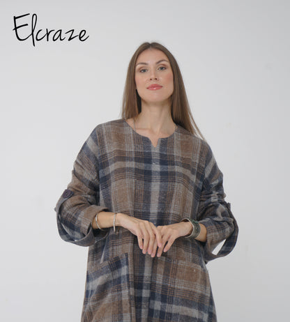 coffee brown mini dress