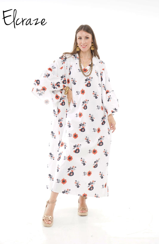 floral pure cotton dress
