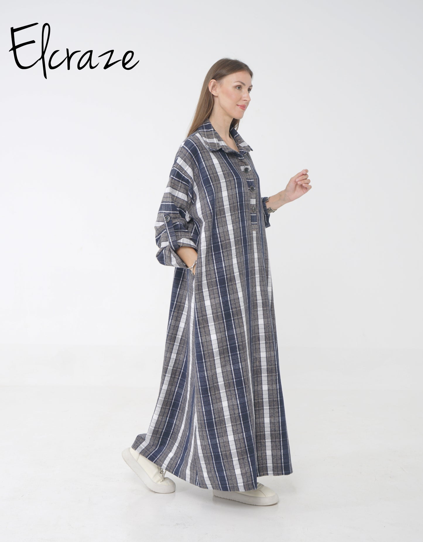 Gogh woollen dress .