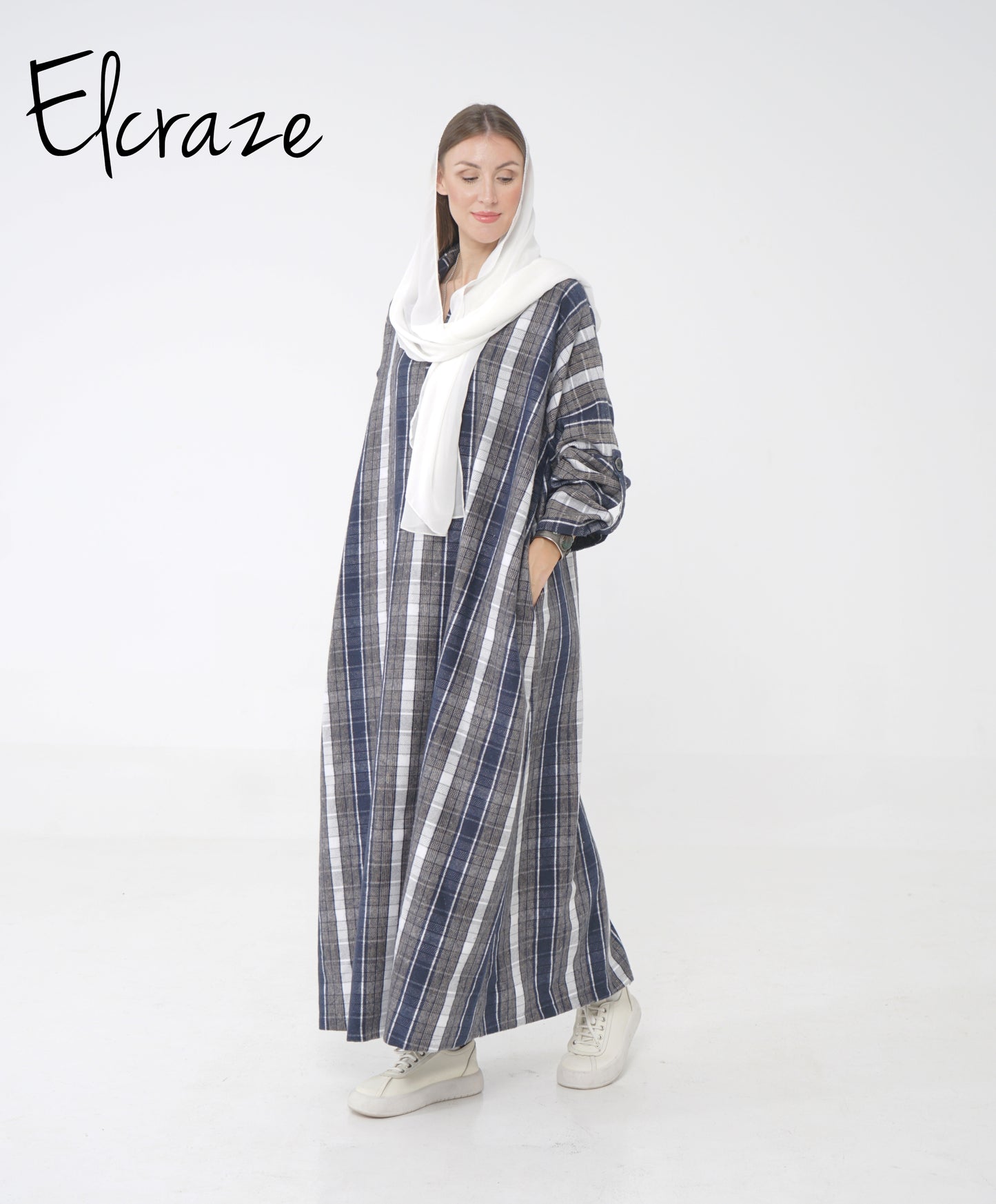 Gogh woollen dress .