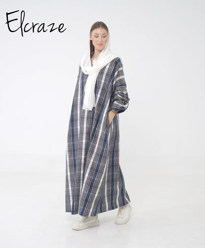 Gogh woollen dress .