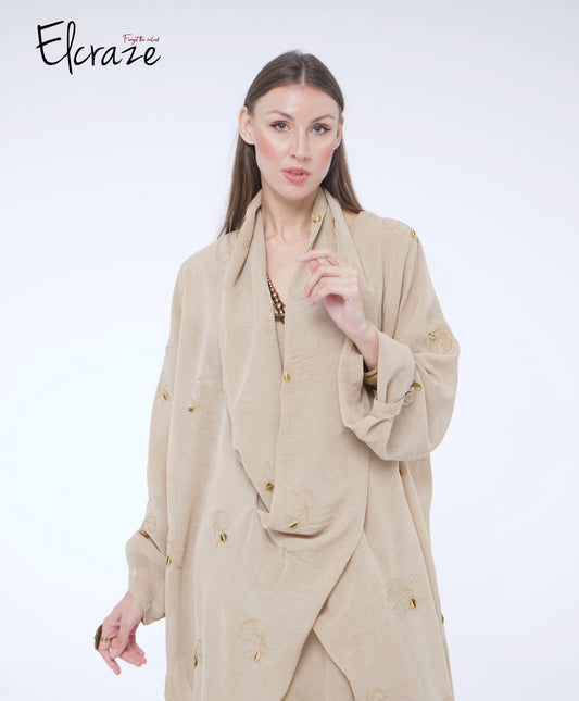 synthetic linen chiffon