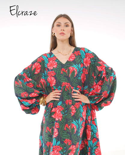 floral cotton dress