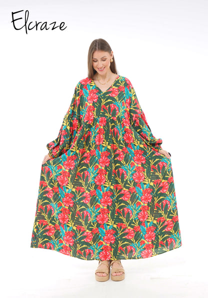 floral cotton dress