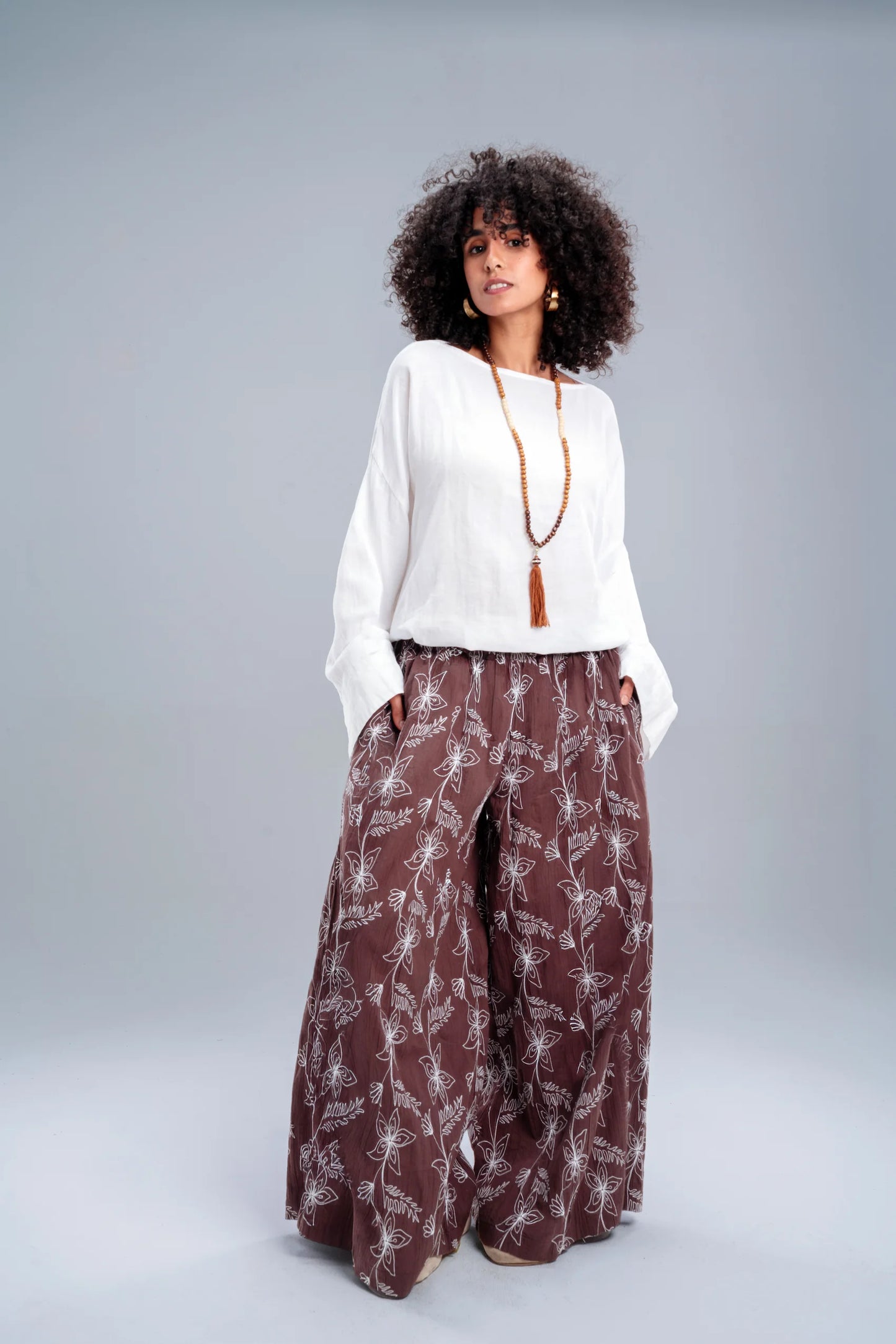 Brown Pants Set