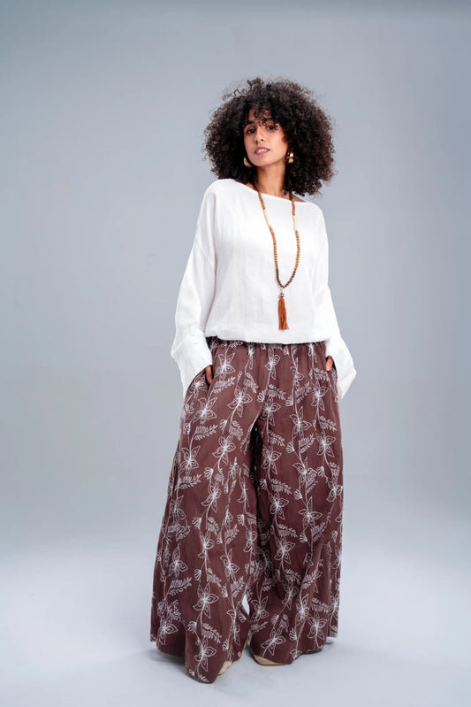Brown Pants Set